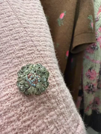 Chanel 22k pink tweed coat