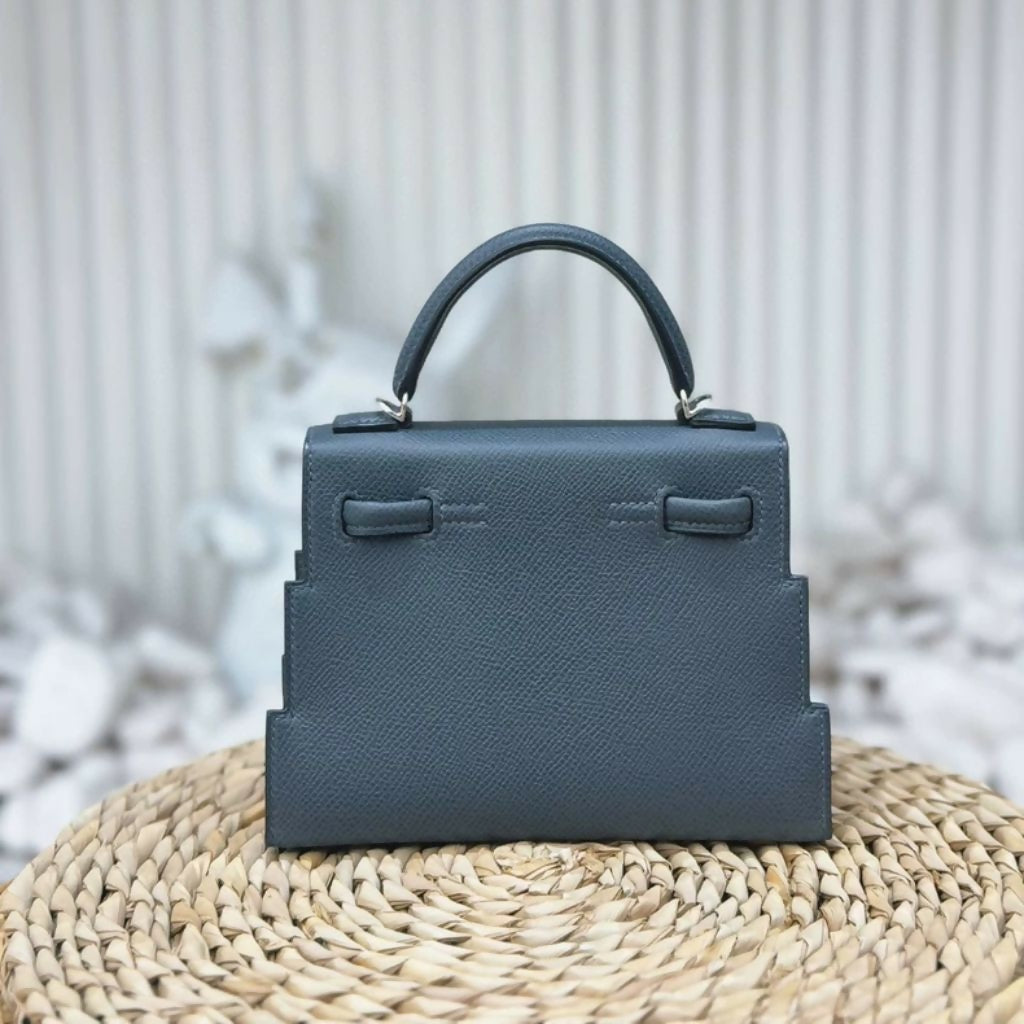 Hermes Kelly Doll Picto Gris Misty/Gris Meyer/Vert Fizz/Noir