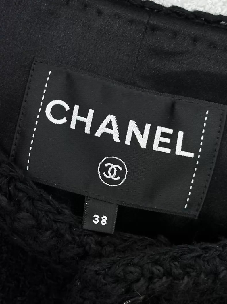 Chanel 23K black tweed jacket