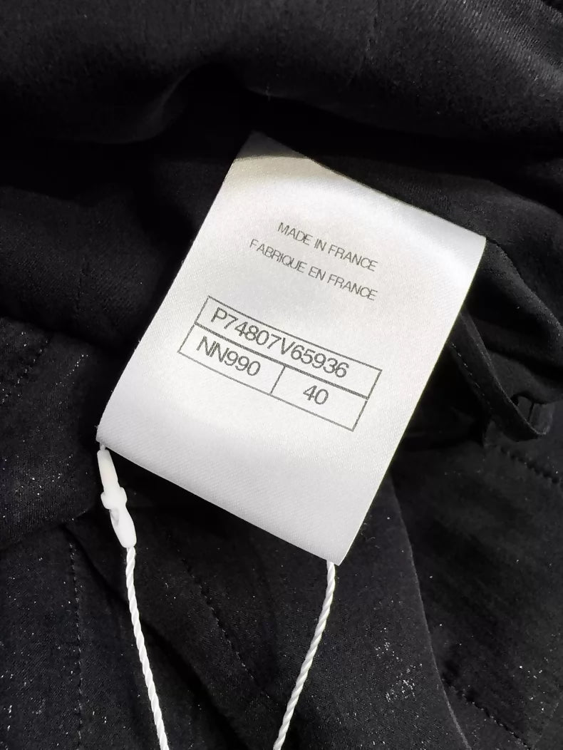 Chanel 23S black tweed dress