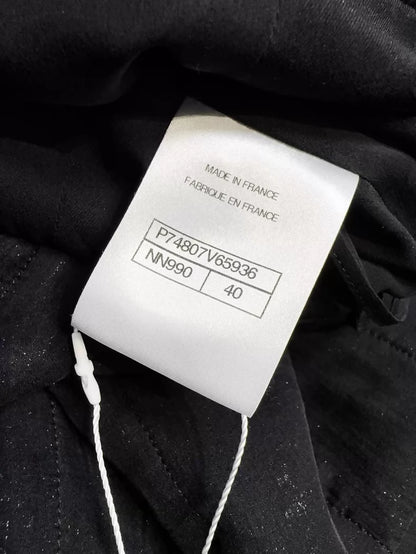 Chanel 23S black tweed dress