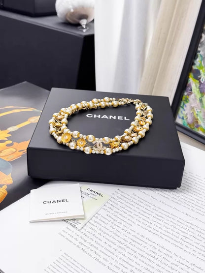 Chanel 18c Pearl Embroidered Choker