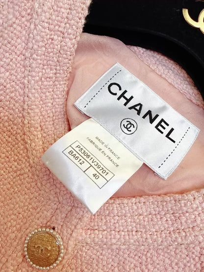 Chanel 16C Pink Tweed Jacket