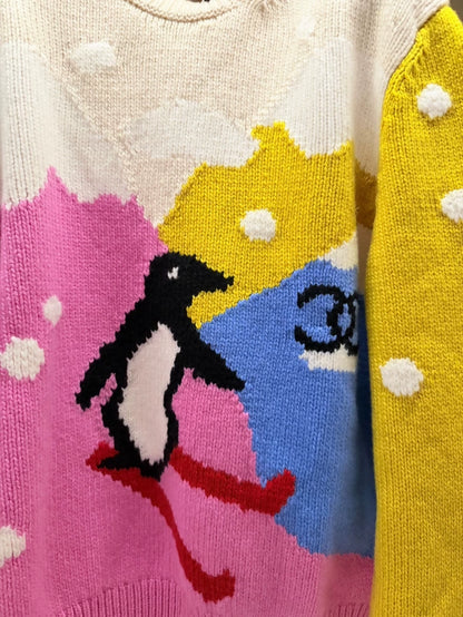 Chanel 26N Ski Collection Penguin Pullover Sweater
