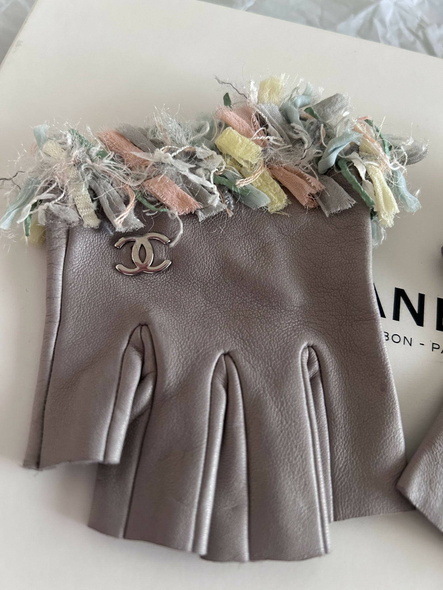 Chanel fingerless gloves