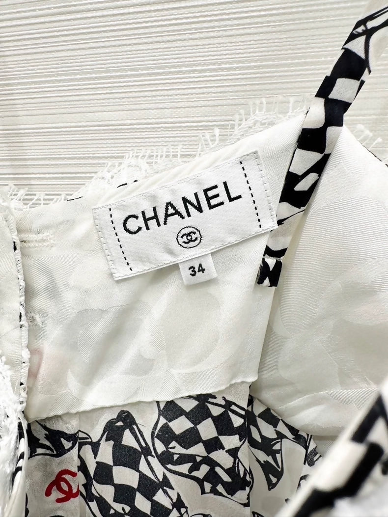 Chanel 23C F1 print dress