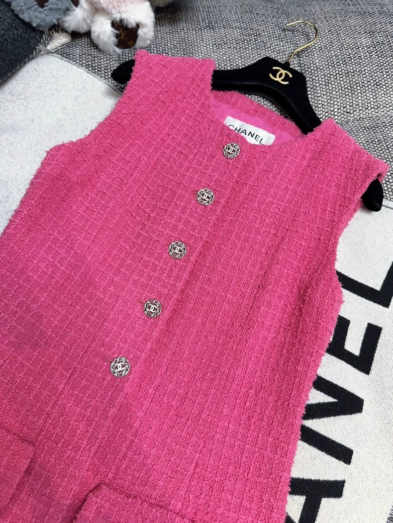 Chanel 22S Pink Vest Jacket