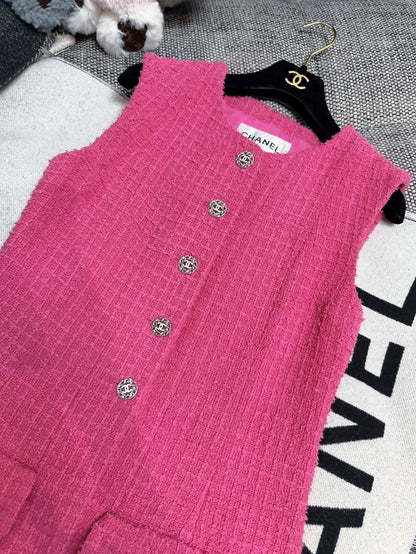 Chanel 22S Pink Vest Jacket