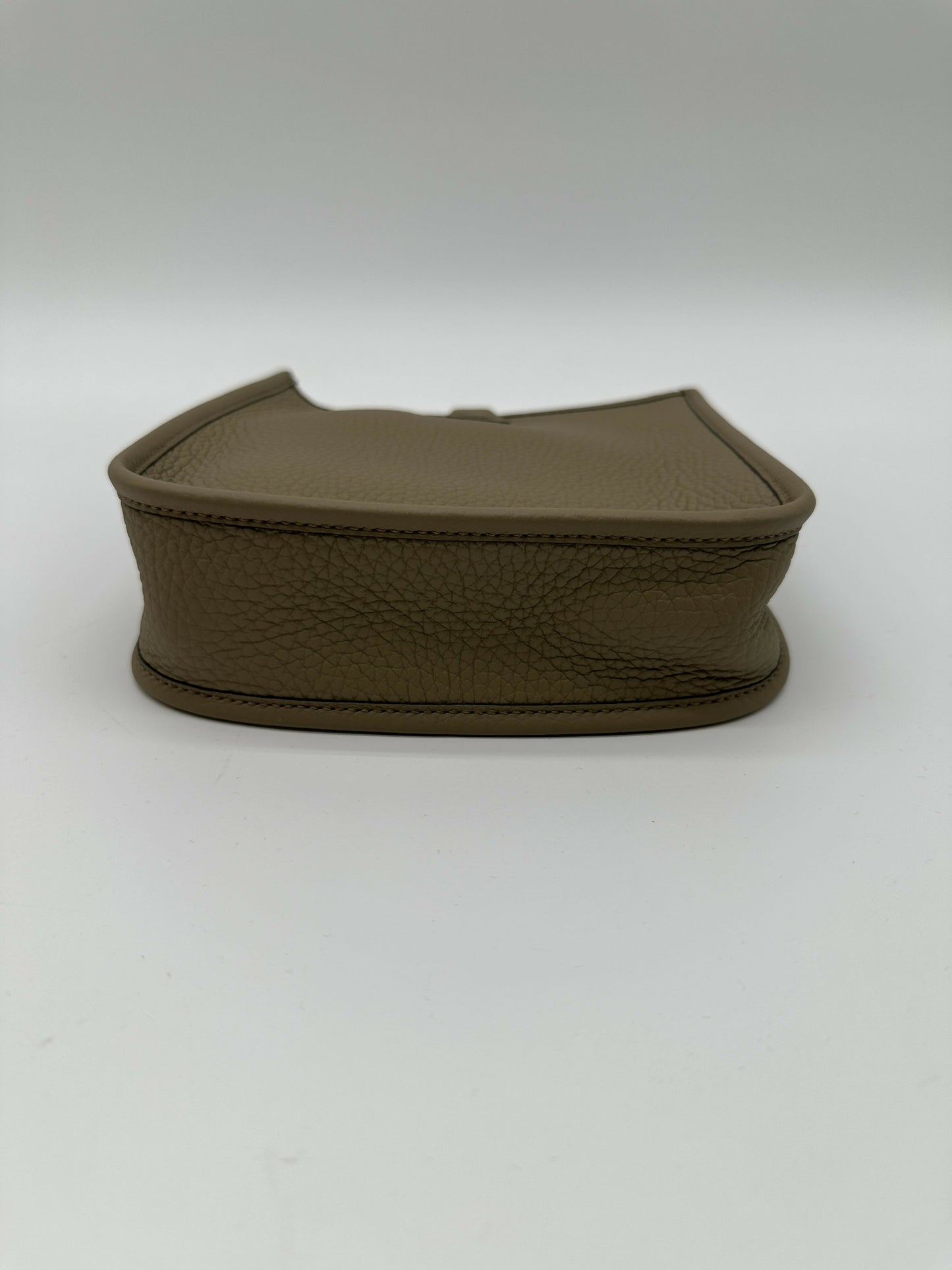 Hermes Mini Evelyne Clemence Beige Marfa GHW Stamp W 2025