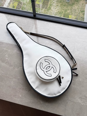 Chanel 23C white tennis racket bag