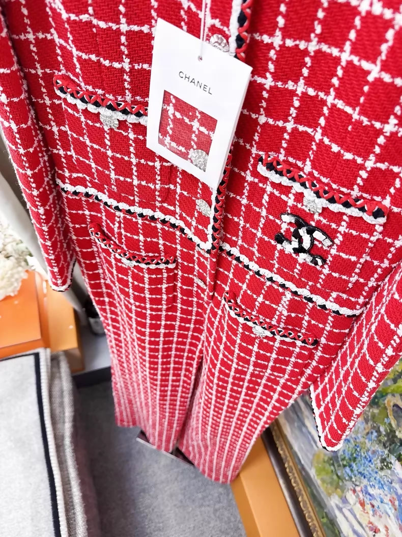 Chanel 23C red and white formula 1 drive racing jumpsuit