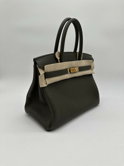 Hermès Birkin 30 Eucalyptus Togo GHW stamp B