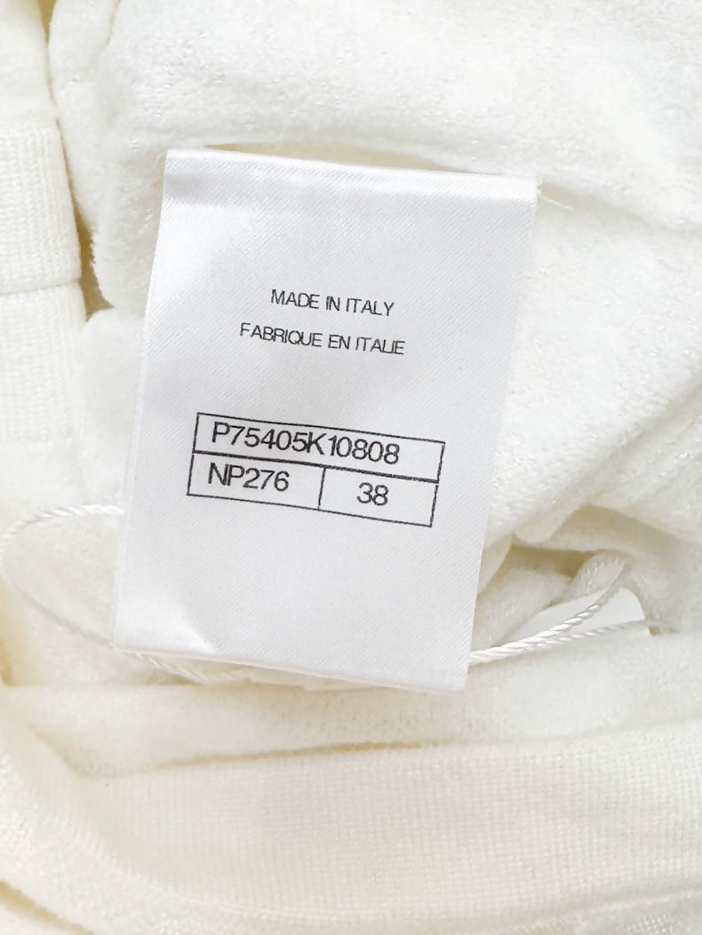 Chanel 23A white camellia dress