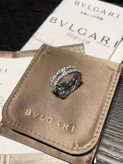 Bvlgari Serpenti white gold ring