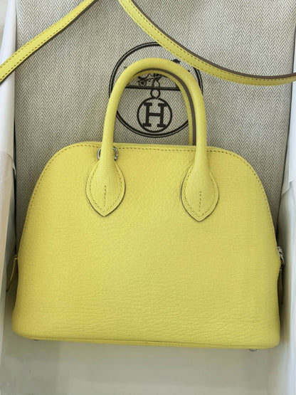 Hermès Mini Bolide Limoncello / Lemon Liqueur Chevre / Goatskin Leather