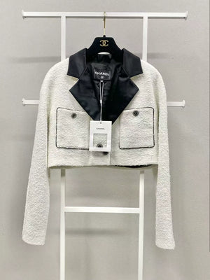 Chanel Black and White Color-Blocked Short