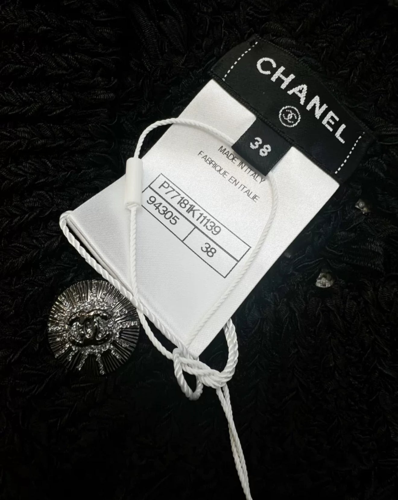 Chanel 24S Black Knitted Cardigan