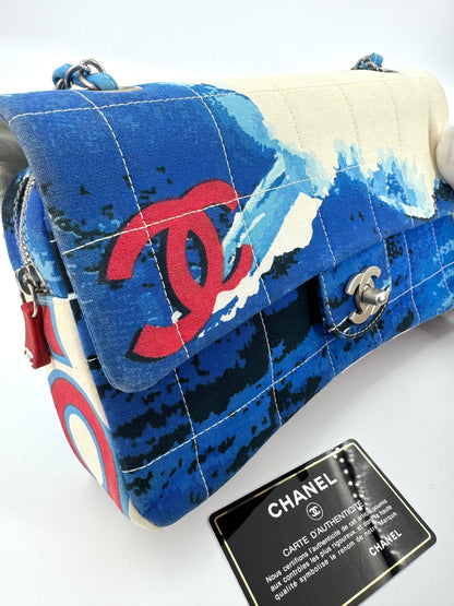 Chanel 2002 Surf Line Choco Bar Flap Bag