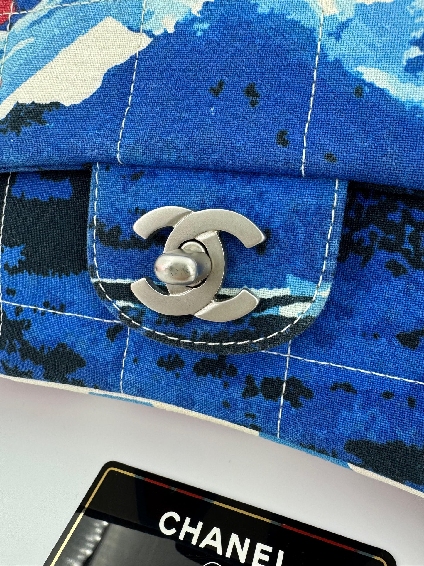 Chanel 2002 Surf Line Choco Bar Flap Bag