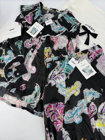 Chanel 25S silk blouse and pants