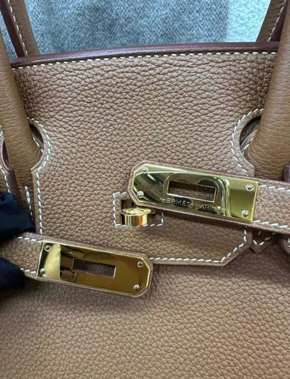 Hermes Birkin 30 Gold Togo leather Gold Hardware