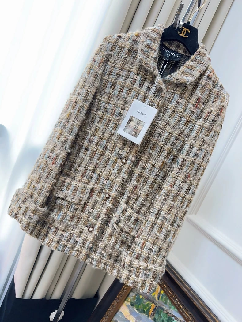 Chanel 16A brown tweed jacket