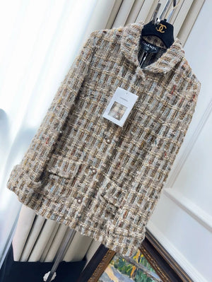 Chanel 16A brown tweed jacket