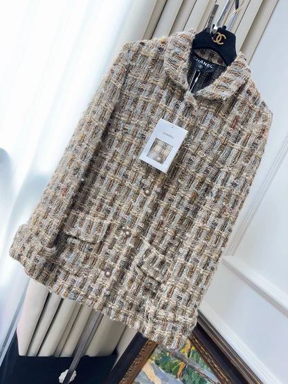 Chanel 16A brown tweed jacket