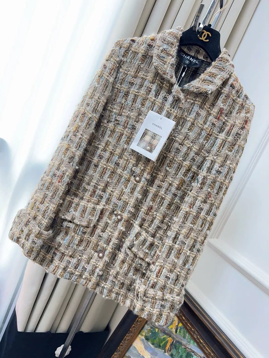 Chanel 16A brown tweed jacket