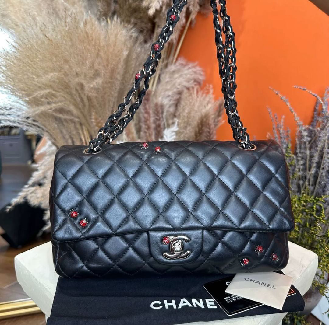 Vintage Chanel Classic Medium Lady Bug Flap Bag