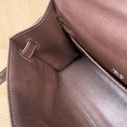 Hermes vintage brown Kelly pochette