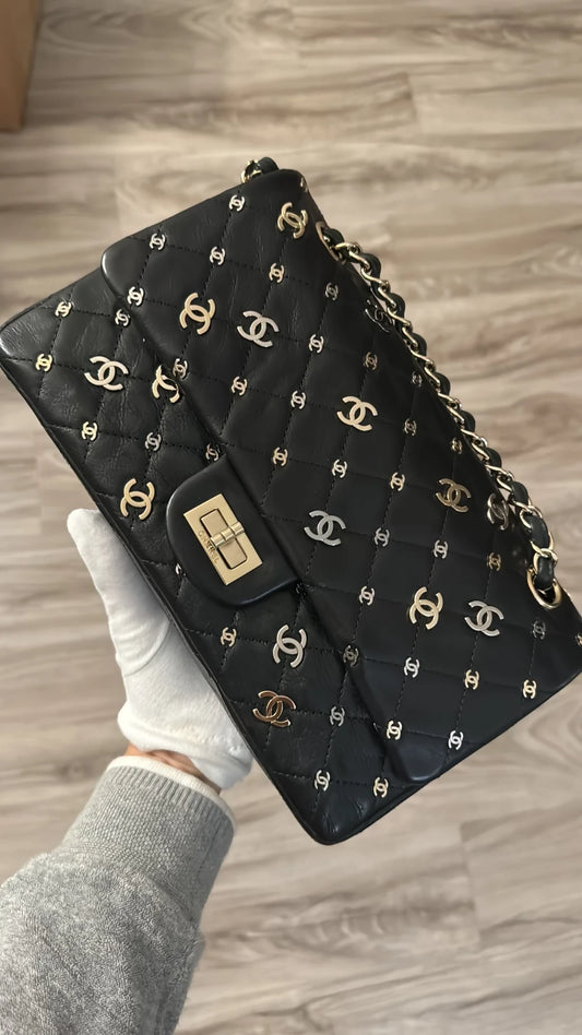 Chanel Vintage 2007 Punk Charms 2.55 Medium Reissue Flap Bag