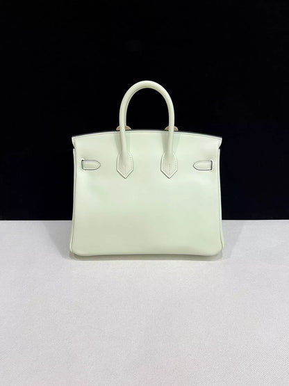 Hermes Birkin 25 Vert Fizz Swift leather palladium hardware