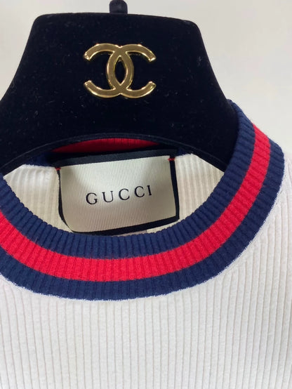 Gucci white knit top