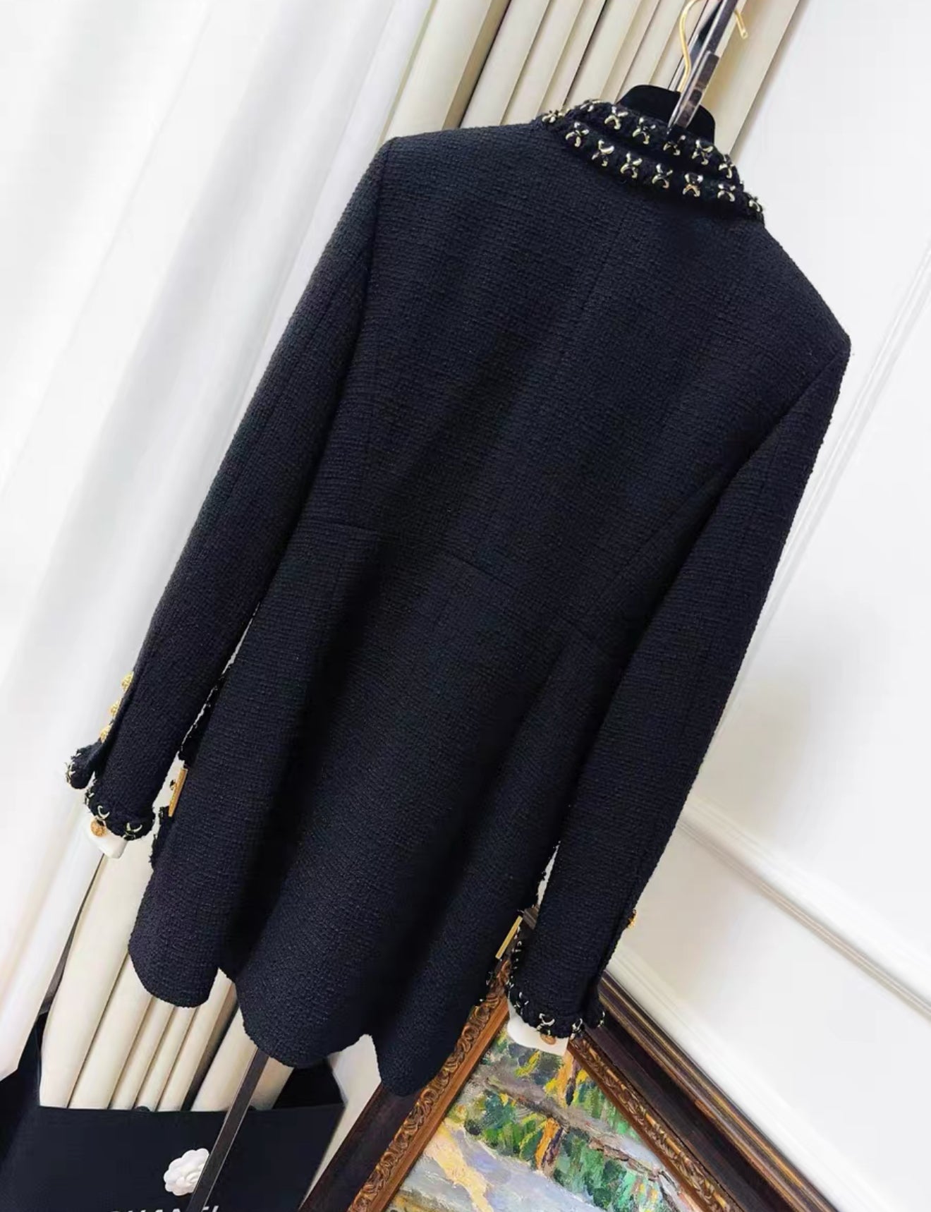 Chanel 17A Black Tweed Jacket – Wararni.com