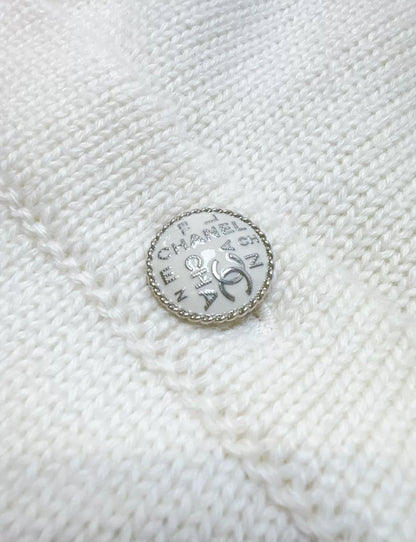 Chanel 20P Ecru Cardigan