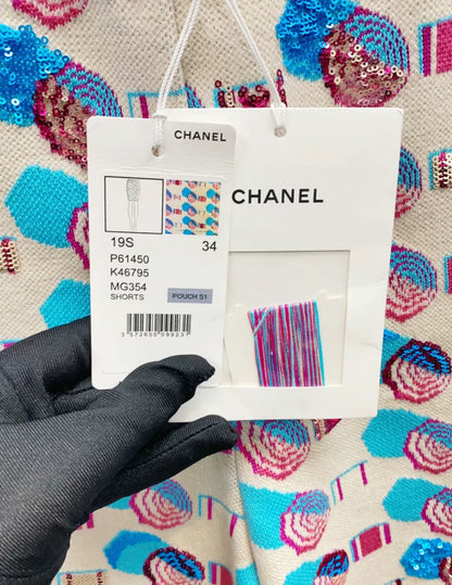 Chanel 19S Multicolor Shorts