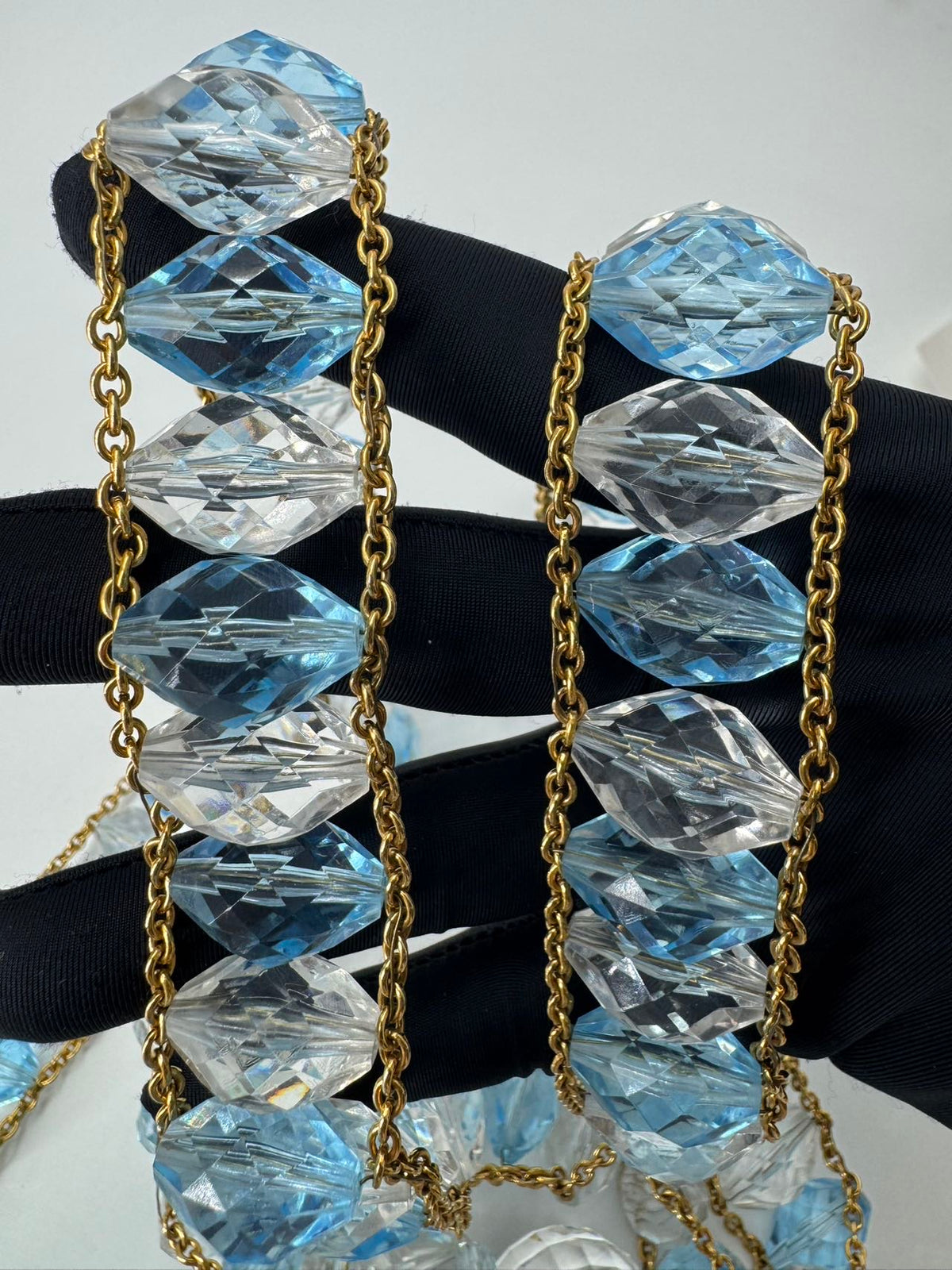 Chanel 1997 Runway Vintage Rare Blue Clutch Minaudière Bag