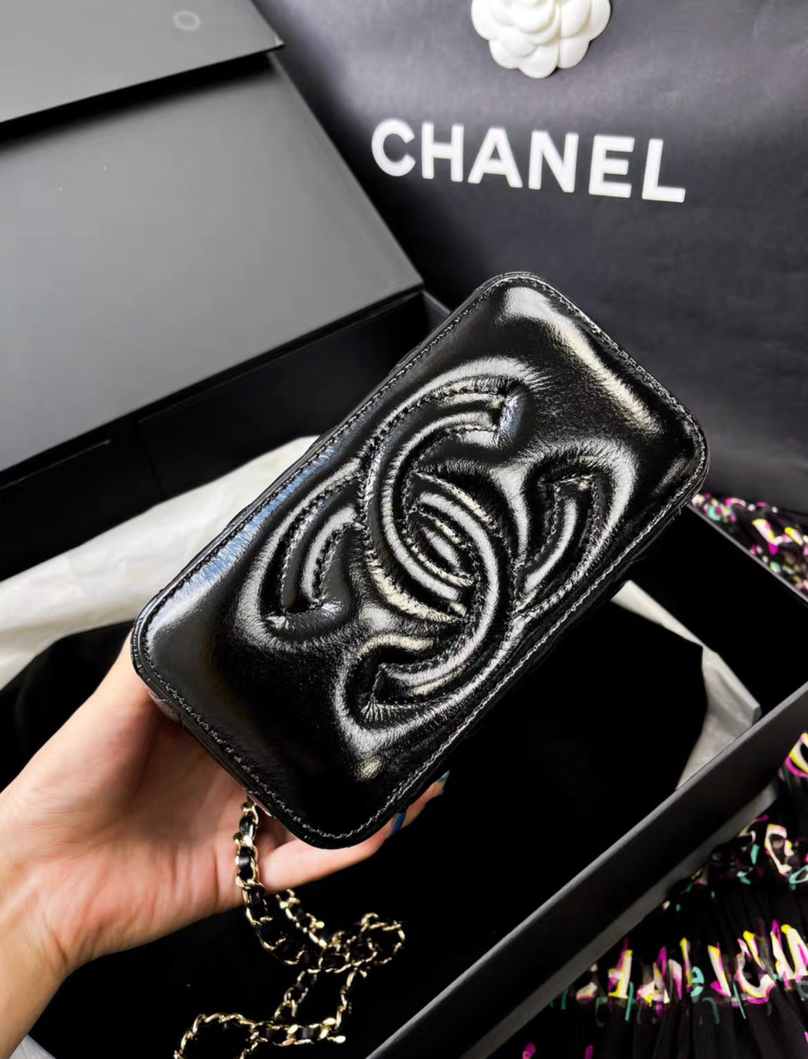 Chanel 22B double decker vanity case