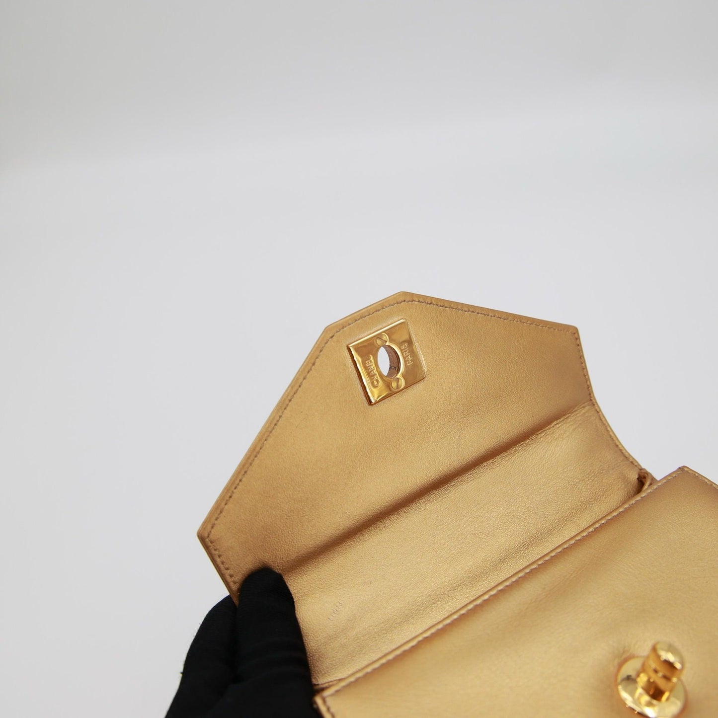 Vintage Chanel Gold Mini Kelly