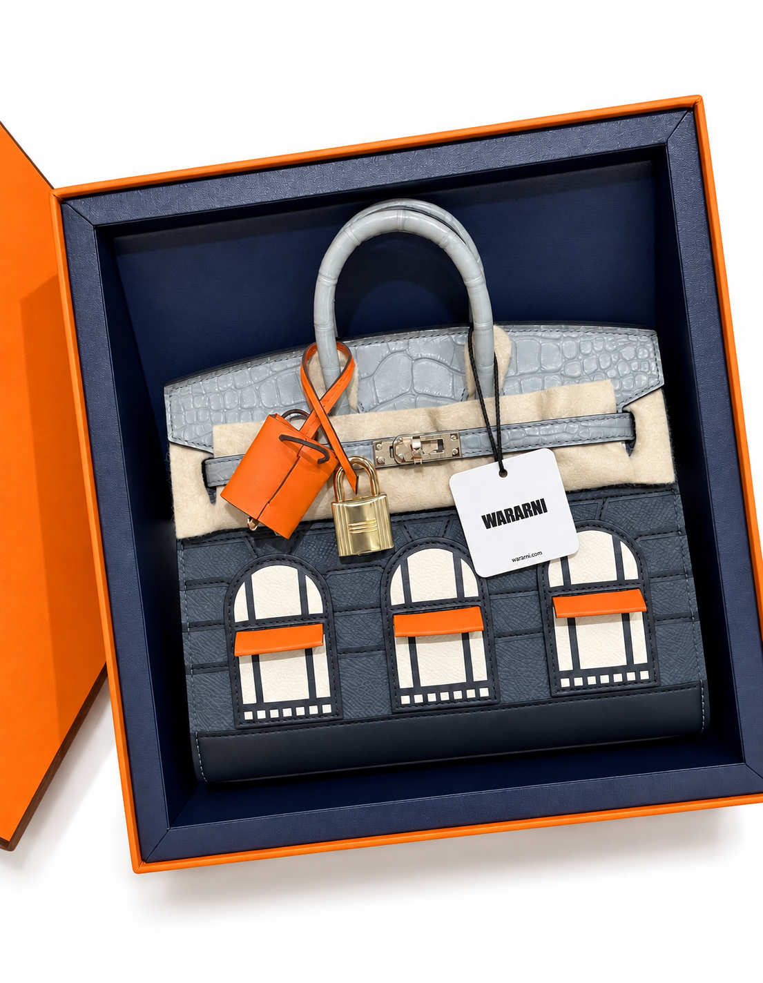 Hermès "Rainy Days" Sac Faubourg Birkin 20 Gris Misty Matte Alligator Permabrass Hardware