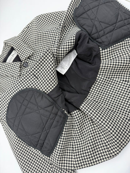 Christian Dior 2022 Houndstooth Wool Jacket — Black & White (FR 36)