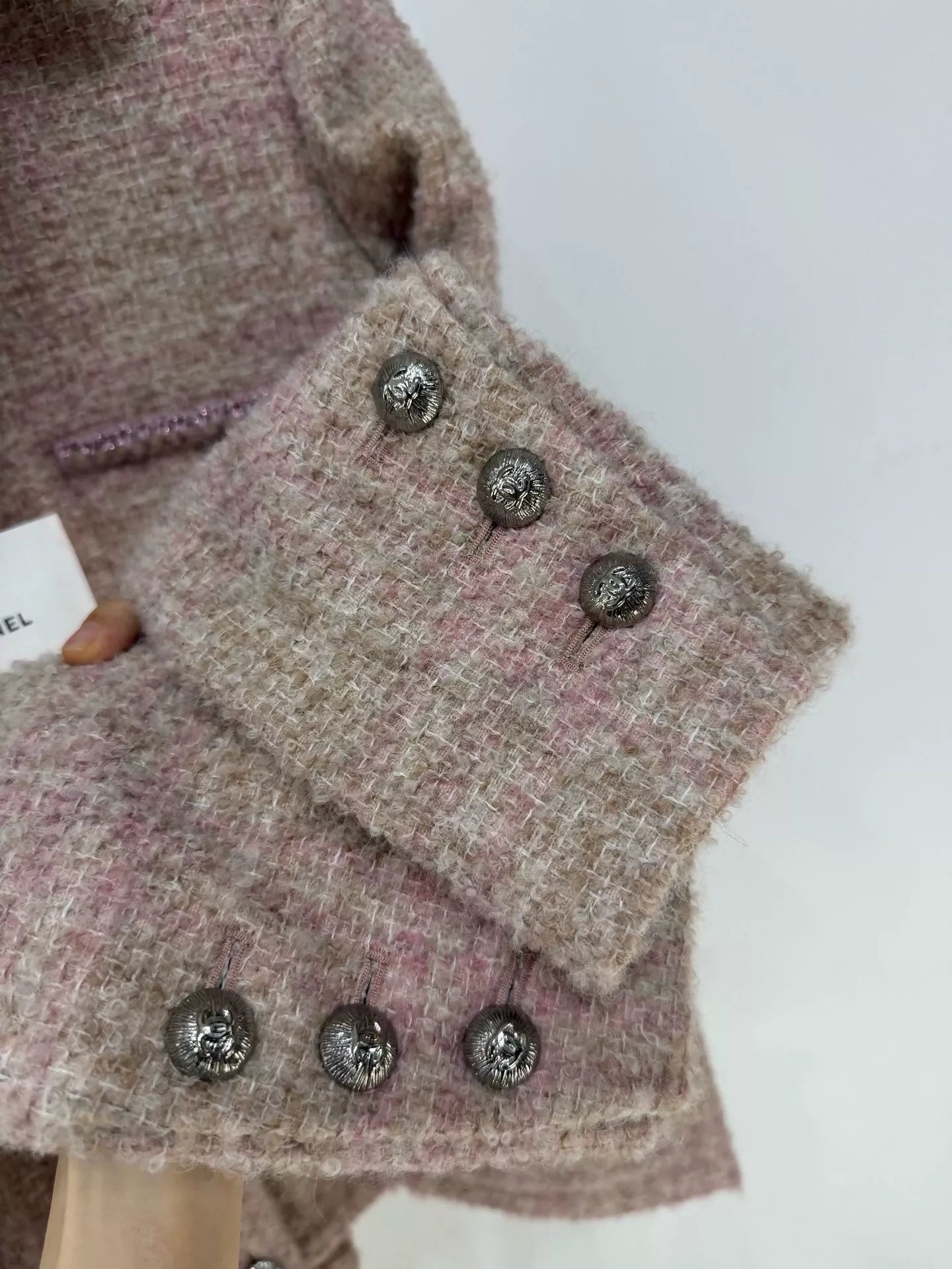 Chanel 24K pink tweed jacket