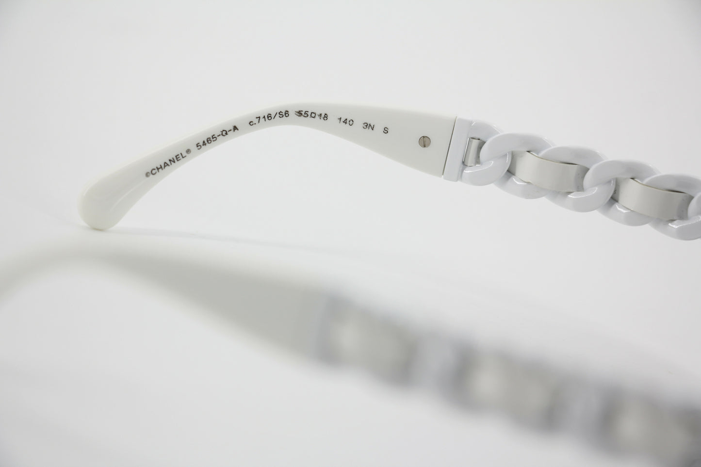 Chanel 2022 Resin White Sunglasses Model 5465QA 716/S6