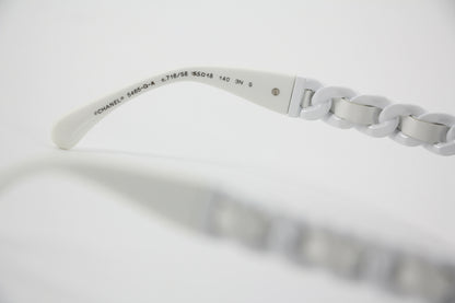 Chanel 2022 Resin White Sunglasses Model 5465QA 716/S6