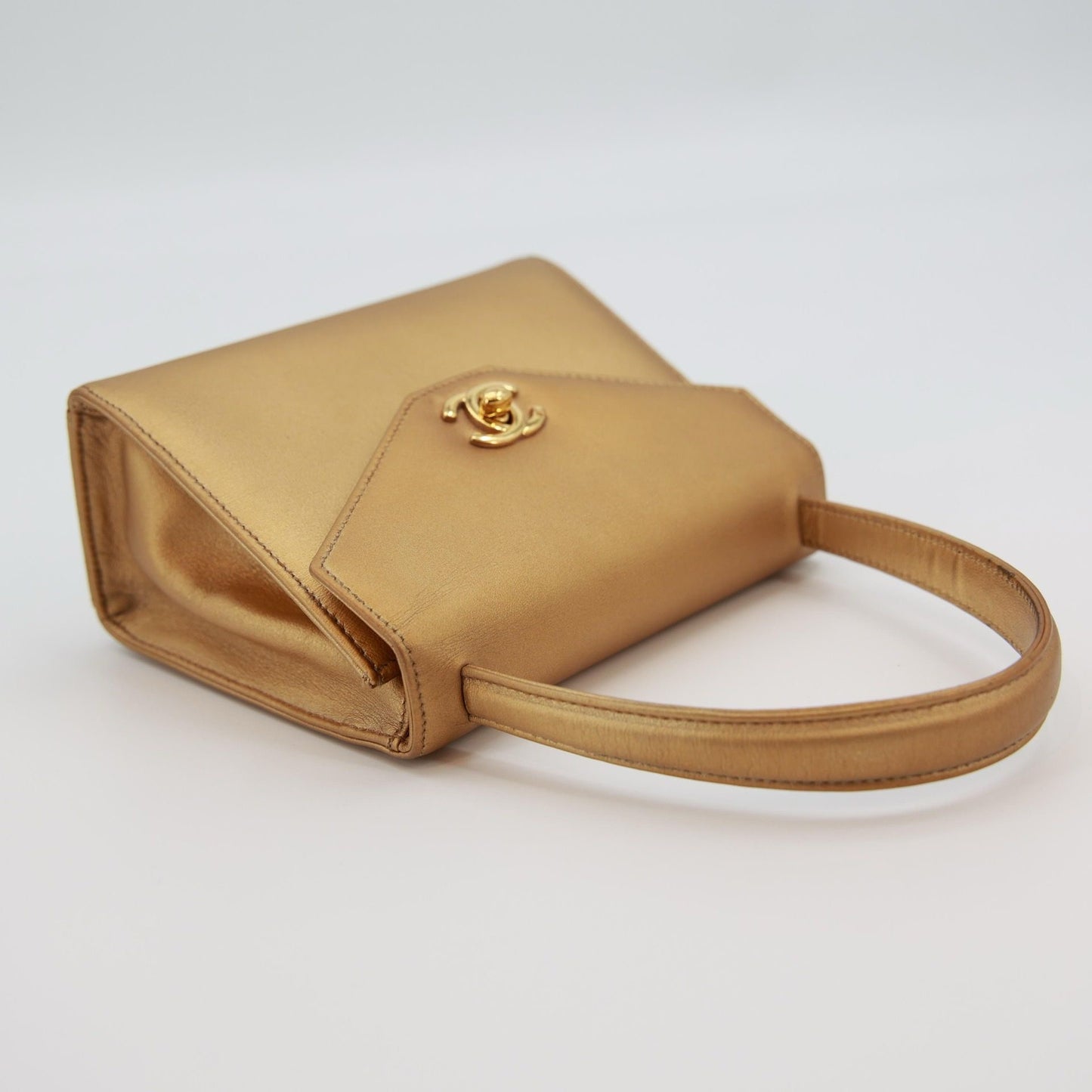 Vintage Chanel Gold Mini Kelly