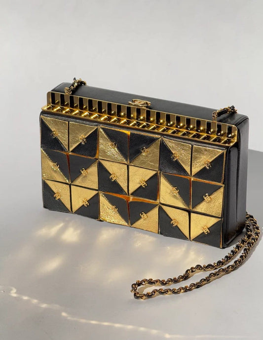 Chanel 19A Egypt Gold Minaudière