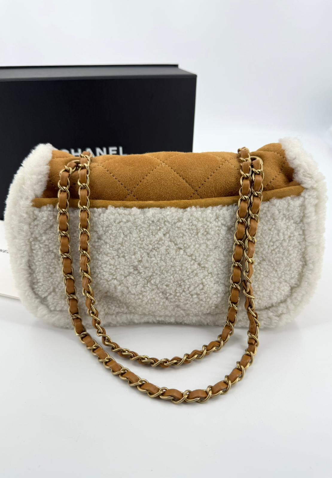 Chanel 2018 Shearling Coco Neige Flap Bag