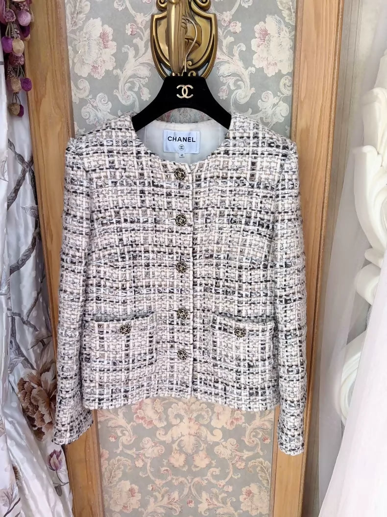 Chanel Oatmeal Forest Jacket