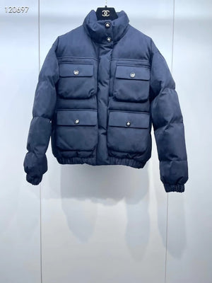 Chanel 24N Ski Collection blue Down Jacket